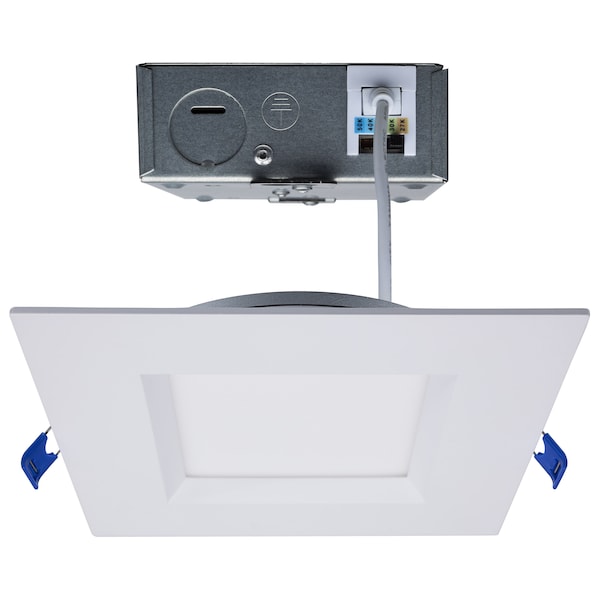 Satco 15W LED Low Profile Regress Baffle Downlight 6 Inch Remote